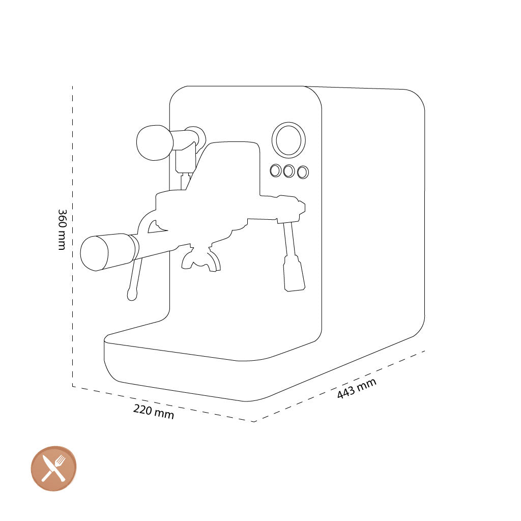 Smeg - Espressomaschine Mattweiß