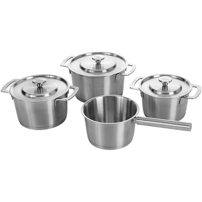 Combekk - Set de casseroles 4 pièces en inox recyclé