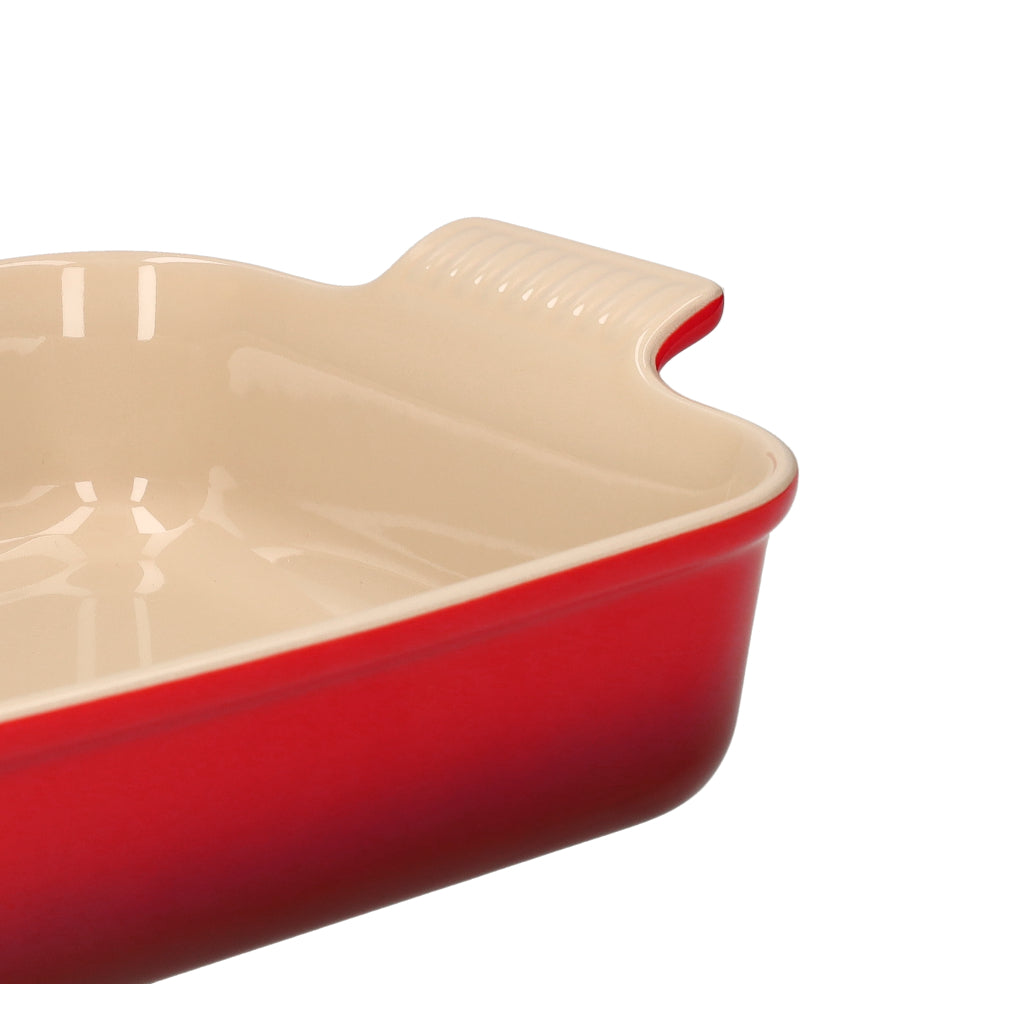 LeCreuset - Rechteckige Auflaufform Kirschrot 32x24cm 3,1l