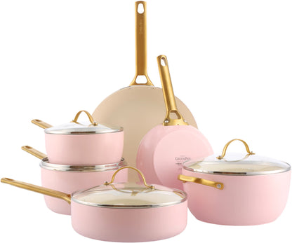 GreenPan - Padova Blush Pink 10-teiliges Pfannenset