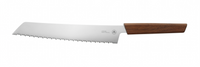 Horl - Couteau à pain en bois de noyer - Triple Pro Cut à double tranchant dentelé