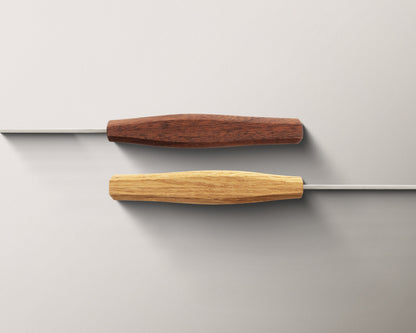 Horl - Couteau à pain en bois de noyer - Triple Pro Cut à double tranchant dentelé