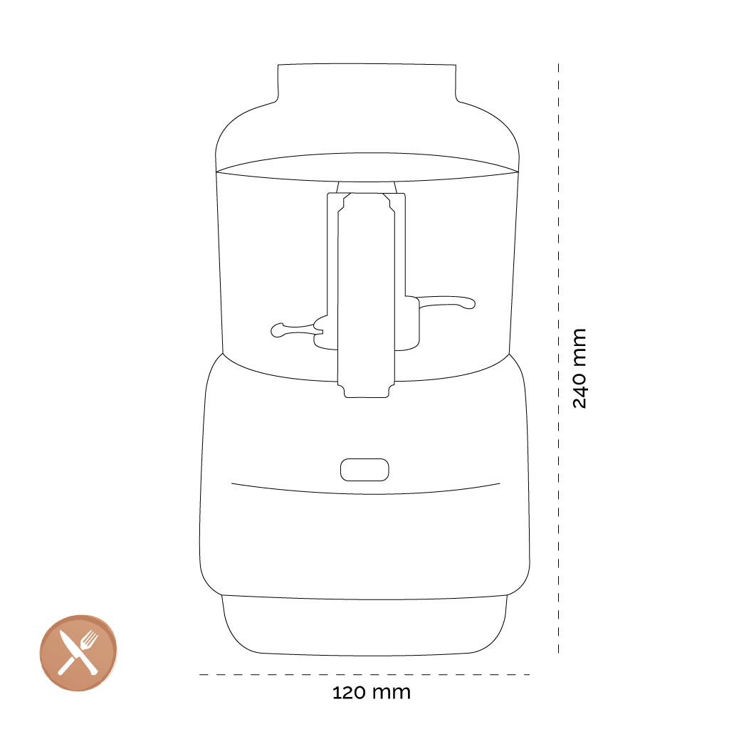 Magimix - Le Micro Chopper Mattchrom