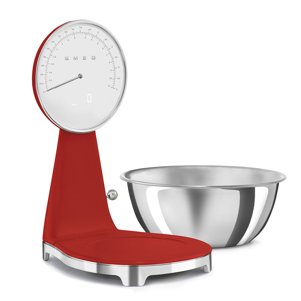 SMEG - Waage Digital 50er Rot