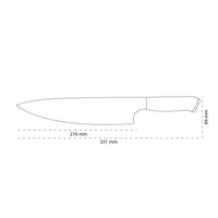 Shinrai Knives - Couteau de chef Damas série Eclipse 20 cm