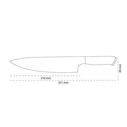 Shinrai Knives - Couteau de chef Damas série Eclipse 20 cm
