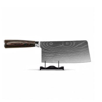 Shinrai Knives - Chinesisches Kochmesser mit Damast-Print, 18 cm