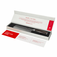 Shinrai Knives - Chinesisches Kochmesser mit Damast-Print, 18 cm