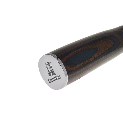 Shinrai Knives - Chinesisches Kochmesser mit Damast-Print, 18 cm