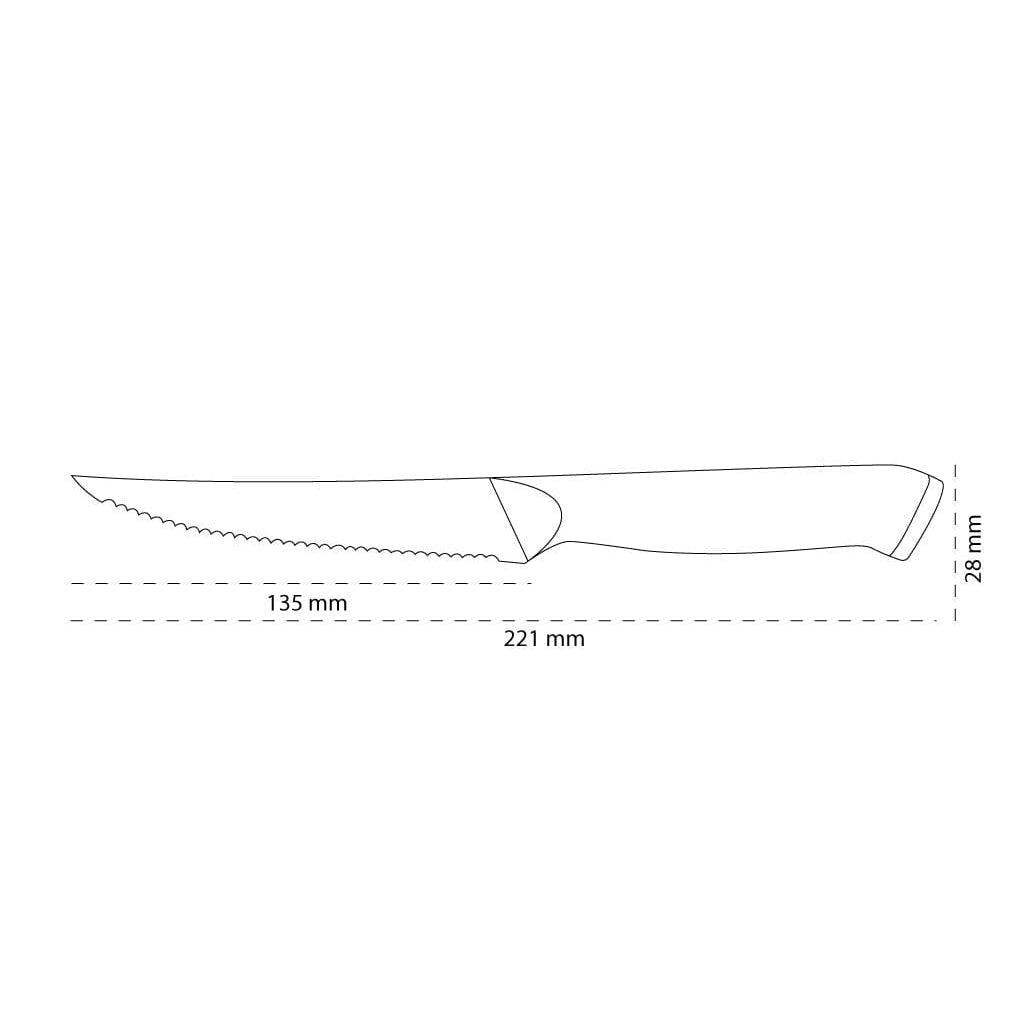 Shinrai Knives - Eclipse Series Damascus Steakmesser 13 cm