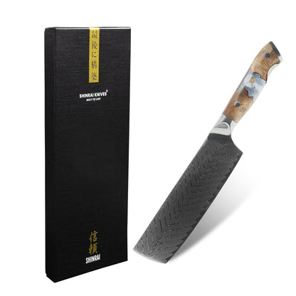 Shinrai Japan - Eclipse-Serie Damaskus Nakirimesser 18 cm