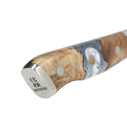 Shinrai Japan - Eclipse-Serie Damaskus Nakirimesser 18 cm