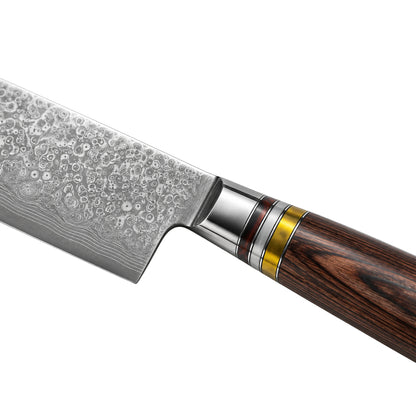 Shinrai Knives - Micarta Juwelen Damaskus Nakiri 18 cm