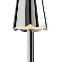Addison Ross - Scallop Tischleuchte LED - Chrom - 28 cm