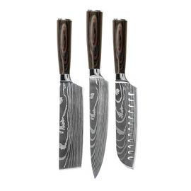 Shinrai Knives - Damascus Print 3-teiliges Messerset