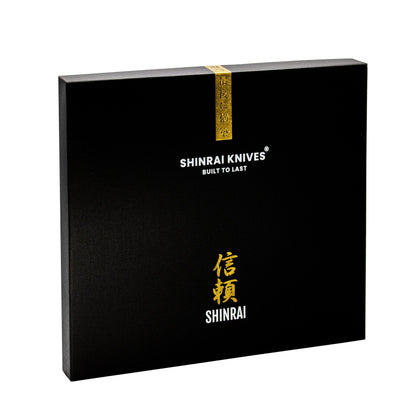 Hammered Damask BR 5-teiliges Messerset + magnetischer Messerblock doppelseitig