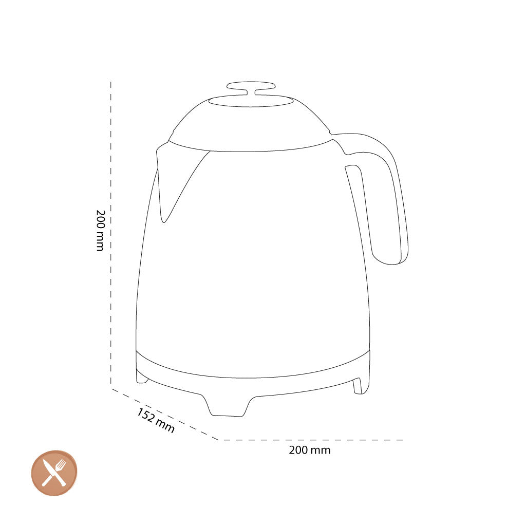 Smeg - Wasserkocher | Wassergrün | 1950er Jahre | Wasserkocher Standard