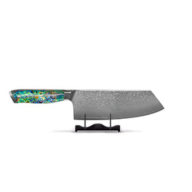 Shinrai Knives - Epoxy Saphir Damast Nakiri 19 cm