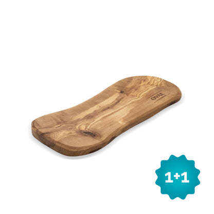 OVAL - Planche de service en pur bois d&#39;olivier 25-30 cm