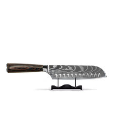 Shinrai Knives -  Damastdruck-Serie - Santokumesser (18cm)