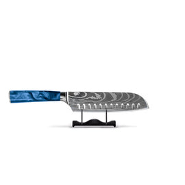 Shinrai Knives -  Damastdruck-Serie - Santokumesser (18cm)
