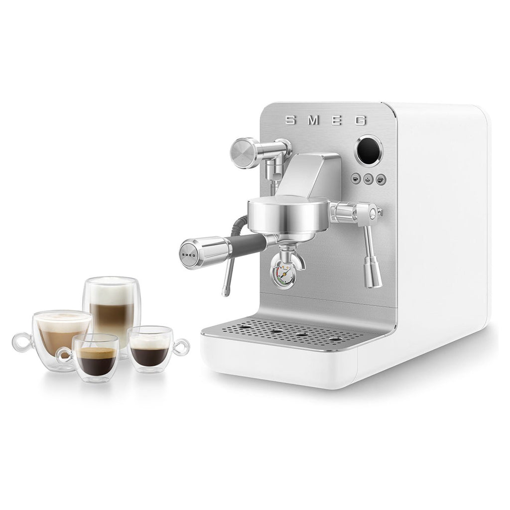 Smeg - Espressomaschine Mattweiß