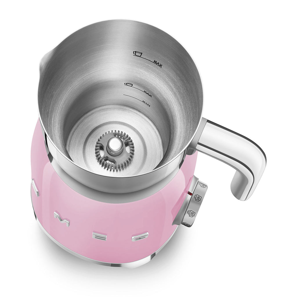 Smeg - Milchaufschäumer | Rosa | 1950er Jahre | Milchaufschäumer mit Induktion