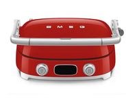Smeg - Multifunctionele Grill  | Rood | Jaren 50 | Contactgrill