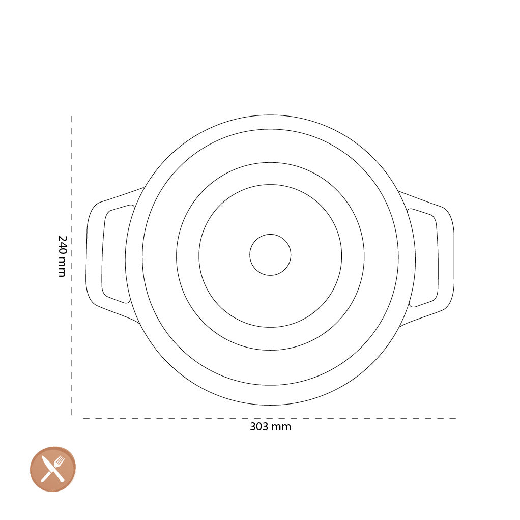 Staub - Runde Cocotte 24 cm - Eukalyptus