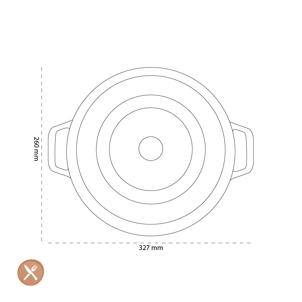 Staub - Runde Cocotte 26 cm - Basilikum