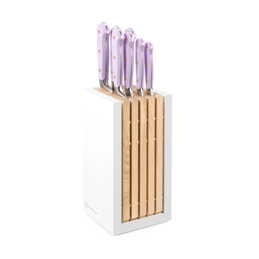 Wusthof - Classic Color 7-teiliges Messerset mit Block aus Purple Yam