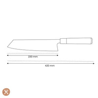 Ame - Japanse Kiritsuke Rain Pattern 23 cm Kiritsukemes Satake 