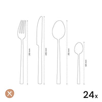 Amefa - Martin 24-delige Bestekset - Zilver Bestekset Amefa 