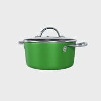 Cook &amp; Pan - Casserole Honey Go Green 22 cm avec couvercle en verre Cook &amp; Pan