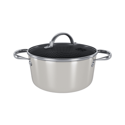 Cook & Pan - Honey Go Ivory Kookpot 22 cm met glazen deksel Cook & Pan 