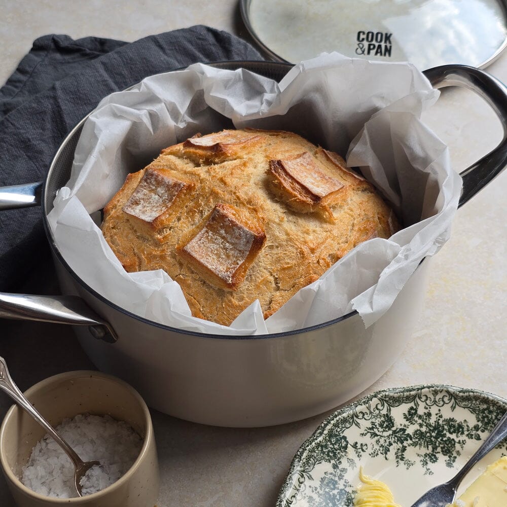 Cook & Pan - Honey Go Ivory Kookpot 24 cm met glazen deksel Cook & Pan 