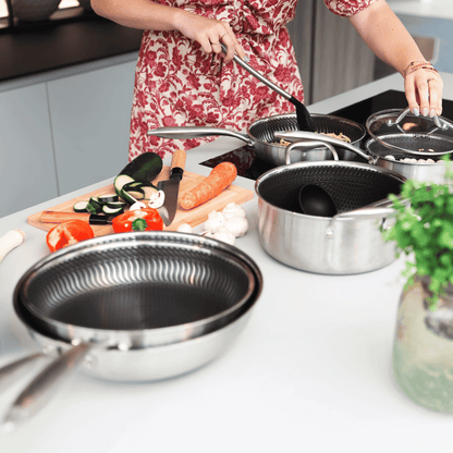 Cook & Pan - Honey RVS Pannenset 5-delig Pannenset Cook & Pan 