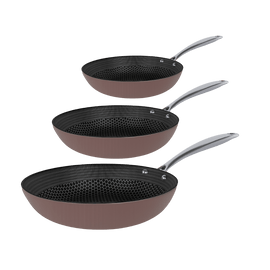 Cook & Pan - Honey Taupe of Mind Koekenpannenset 3-delig Pannenset Cook & Pan 