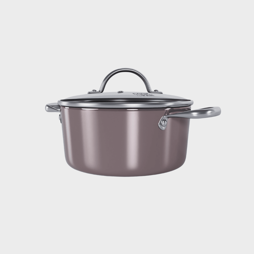 Cook & Pan - Honey Taupe of Mind Kookpot 20 cm met glazen deksel Cook & Pan 
