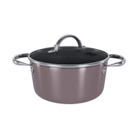 Cook &amp; Pan - Casserole en verre couleur miel taupe 22 cm