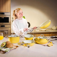 Cook & Pan - Sunny Side Koekenpannenset 3-delig Pannenset Cook & Pan 