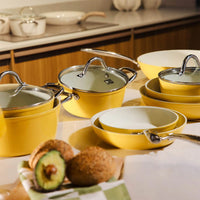 Cook & Pan - Sunny Side Pannenset 9-delig Pannenset Cook & Pan 