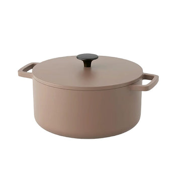 Poêle à frire en fonte Cook &amp; Pan - Taupe of Mind 24 cm - 4 litres