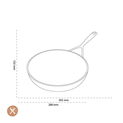 Demeyere - Alu Pro 5 Ceraforce Koekenpan 28 cm Koekenpan Demeyere 