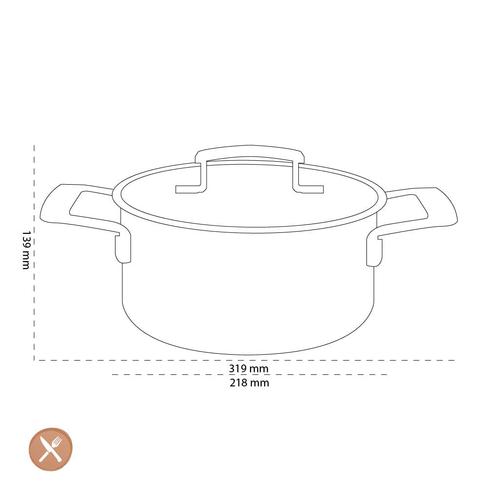 Demeyere - Industry 5 Kookpan met deksel 20 cm Kookpan Demeyere 