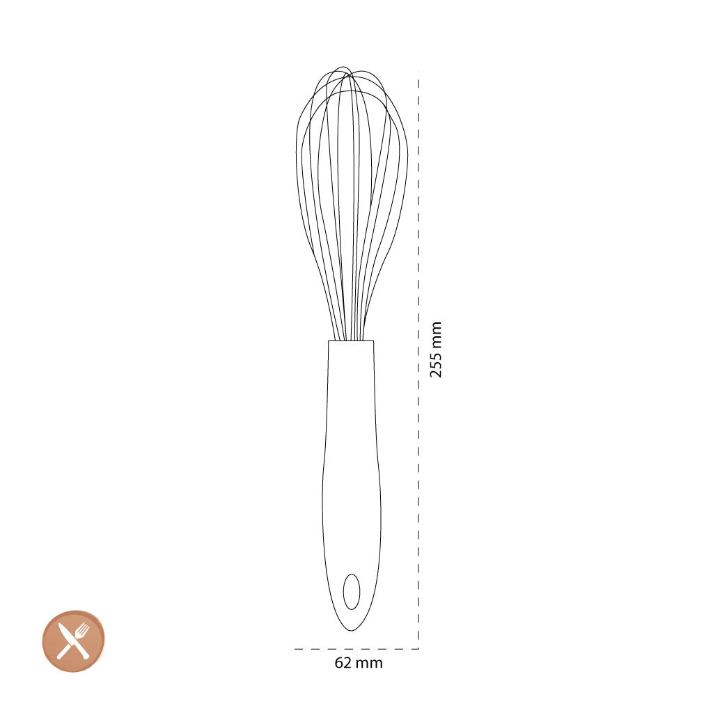 Outils2Cook - Fouet Silicone Vert Sauge