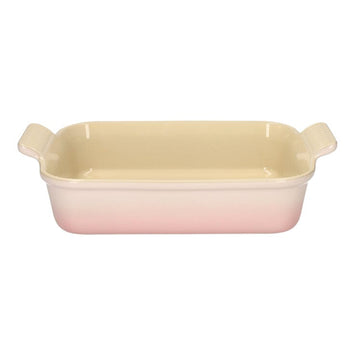 LeCreuset - Rechteckige Auflaufform Shell Pink 26x19cm 2,1l