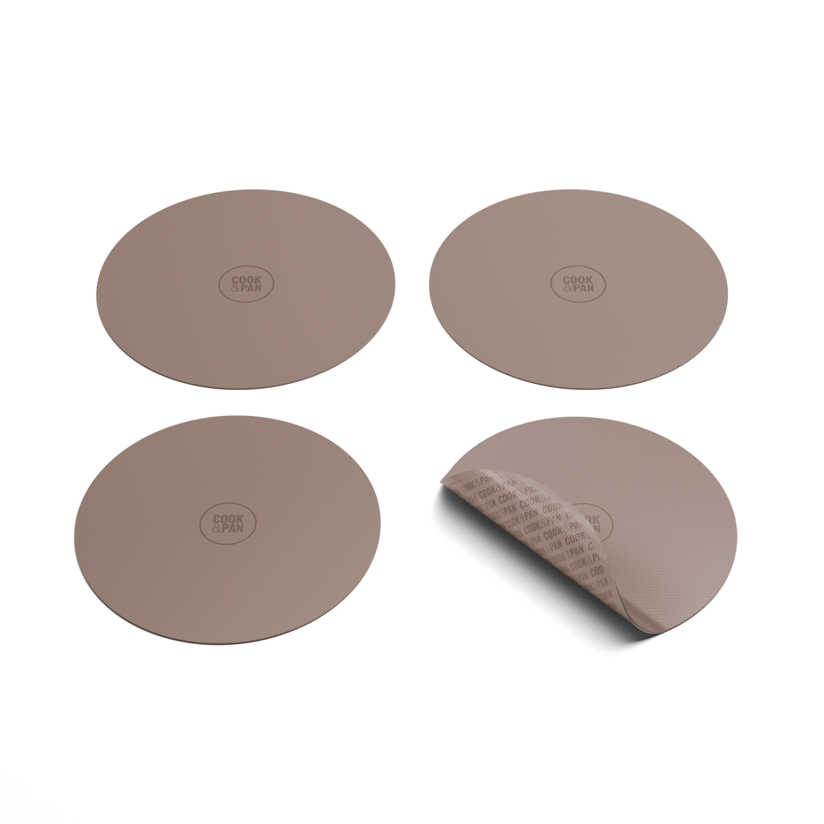 Cook & Pan - Taupe of Mind Induktionsschutz-Set - 4er-Pack