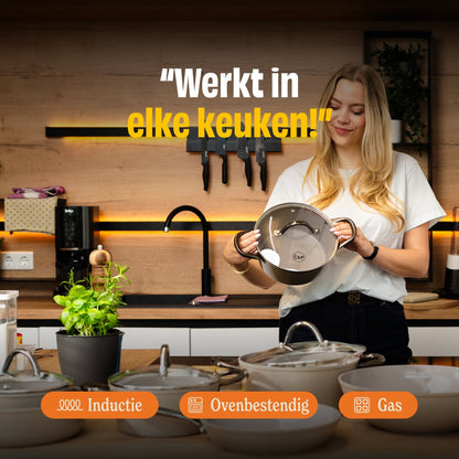 Poêle Cook &amp; Pan - Taupe of Mind 28 cm
