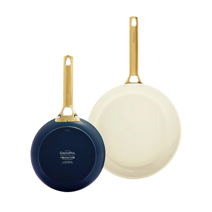 GreenPan - Set de poêles Padova Oxford Blue 2 pièces avec revêtement antiadhésif en céramique 20/26 cm